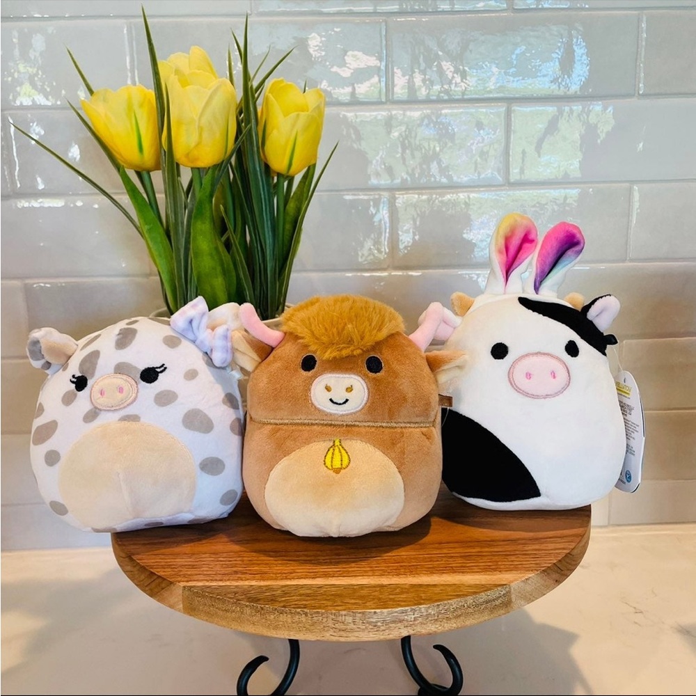 Connor, Calton and Rosie Easter Squishmallow Bundle 5”